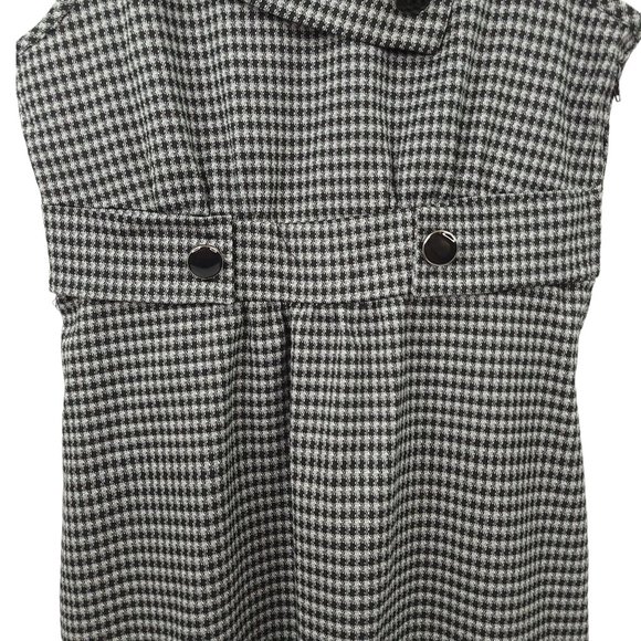 Maurices Black White Houndstooth Plaid Check Dress Size 3/4 Sleeveless NEW - Picture 8 of 12